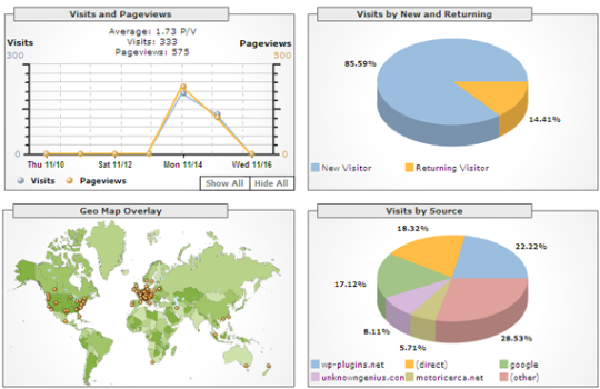 Google Analytics Results