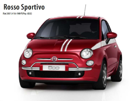 Fiat 500 - Rosso Sportivo